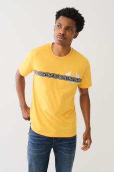 METALLIC LOGO TAPING TEE, image 4
