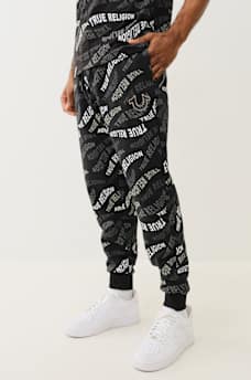 ALLOVER WAVY LOGO JOGGER, image 1