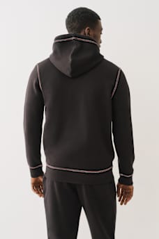 EMBOSSED TRIPLE STITCH ZIP HOODIE, image 4