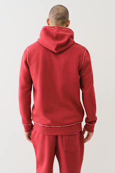 EMBOSSED TRIPLE STITCH ZIP HOODIE, image 4