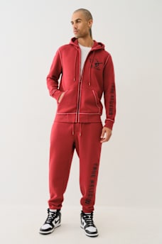 EMBOSSED TRIPLE STITCH ZIP HOODIE, image 5
