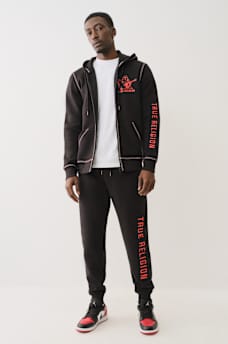 EMBOSSED TRIPLE STITCH JOGGER, image 2