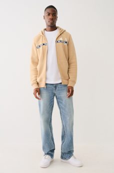METALLIC LOGO TAPE TRIM ZIP HOODIE, image 6