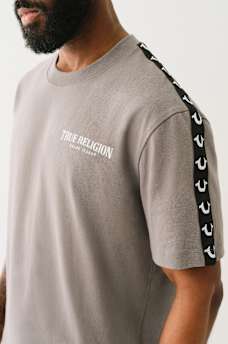 HEAVYWEIGHT TAPE TRIM TEE, image 2