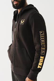 HIGH DENSITY LOGO ZIP HOODIE, image 1