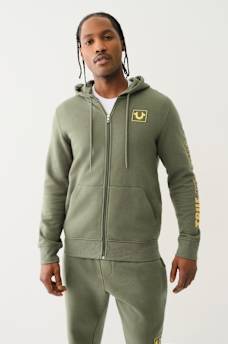 HIGH DENSITY LOGO ZIP HOODIE, image 2