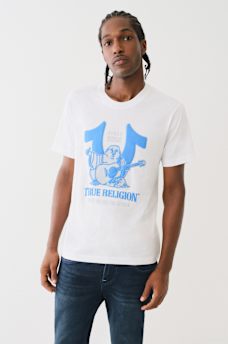 CAMISETA CON ESTAMPADO EN RELIEVE DE BUDA CON HERRADURA, image 2