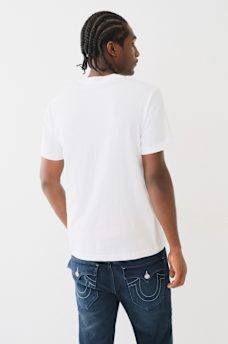 CAMISETA CON ESTAMPADO EN RELIEVE DE BUDA CON HERRADURA, image 3