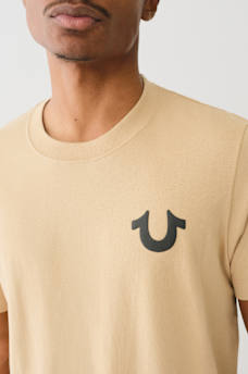 DISTRESSED PUFF PRINT LOGO TEE