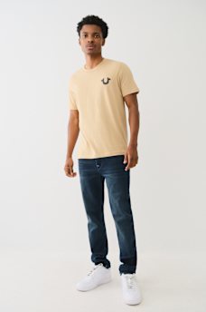 DISTRESSED PUFF PRINT LOGO TEE