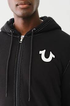 SHERPA PUFF PRINT LOGO ZIP HOODIE, image 2