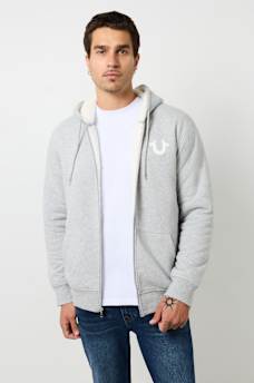 SHERPA PUFF PRINT LOGO ZIP HOODIE, image 3