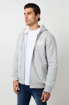SHERPA PUFF PRINT LOGO ZIP HOODIE, image 5