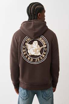 SHERPA PUFF PRINT LOGO ZIP HOODIE