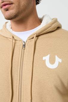SHERPA PUFF PRINT LOGO ZIP HOODIE, image 2