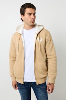 SHERPA PUFF PRINT LOGO ZIP HOODIE, image 3