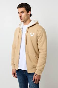 SHERPA PUFF PRINT LOGO ZIP HOODIE, image 5