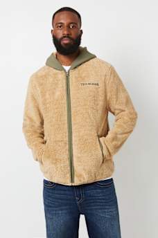 CONTRAST SHERPA HOODED JACKET, image 2