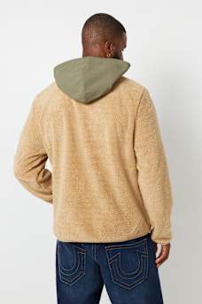 CONTRAST SHERPA HOODED JACKET, image 4