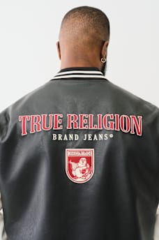 TRUE LOGO PATCH VARSITY JACKET, image 2