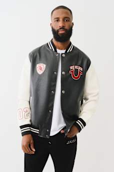 TRUE LOGO PATCH VARSITY JACKET, image 3