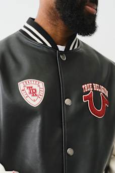 TRUE LOGO PATCH VARSITY JACKET, image 5