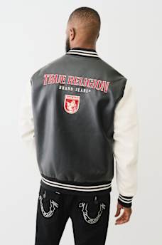 TRUE LOGO PATCH VARSITY JACKET, image 6