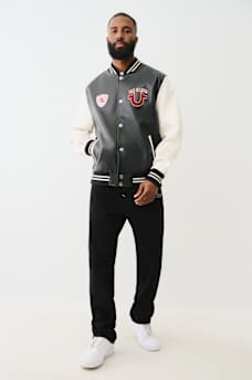 TRUE LOGO PATCH VARSITY JACKET, image 7