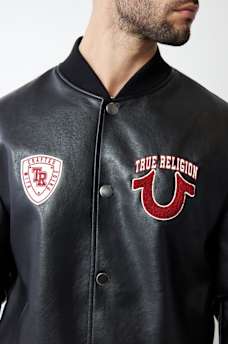 TRUE LOGO PATCH VARSITY JACKET, image 3
