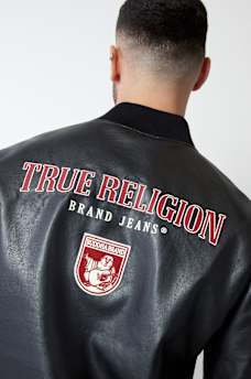 TRUE LOGO PATCH VARSITY JACKET, image 5
