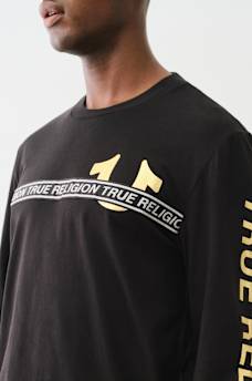METALLIC TAPING LONG SLEEVE TEE, image 2