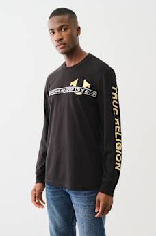 METALLIC TAPING LONG SLEEVE TEE, image 1