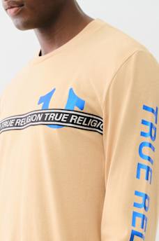 METALLIC TAPING LONG SLEEVE TEE, image 2