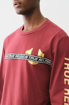 METALLIC TAPING LONG SLEEVE TEE, image 2