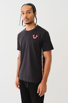 TRUE RELIGION CONTRAST TAPING TEE, image 2