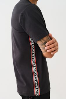 TRUE RELIGION CONTRAST TAPING TEE, image 3