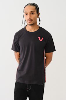 TRUE RELIGION CONTRAST TAPING TEE, image 5