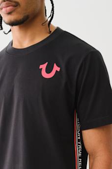 TRUE RELIGION CONTRAST TAPING TEE, image 1