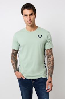 TRUE RELIGION CONTRAST TAPING TEE, image 2