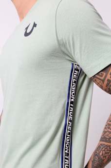 TRUE RELIGION CONTRAST TAPING TEE, image 1