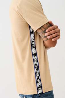 TRUE RELIGION CONTRAST TAPING TEE, image 3