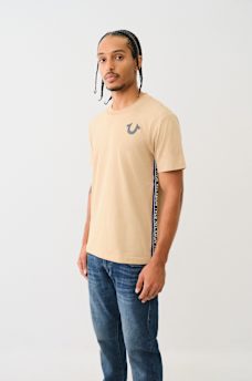 TRUE RELIGION CONTRAST TAPING TEE, image 5