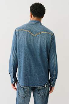 WESTERN CHAMBRAY LONG SLEEVE SHIRT, image 2