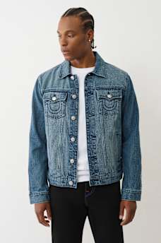 LOGO TAPING DENIM JACKET, image 2
