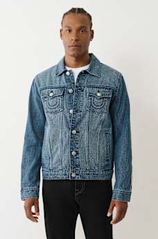 LOGO TAPING DENIM JACKET, image 5