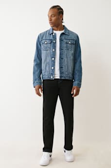 LOGO TAPING DENIM JACKET, image 6