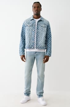 ALLOVER LOGO DENIM JACKET, image 5