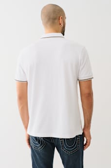 RELAXED STRIPED POLO SHIRT, image 4