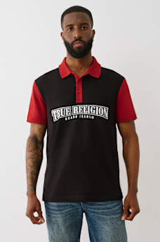 COLORBLOCK RELAXED POLO SHIRT, image 1