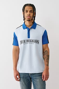 COLORBLOCK RELAXED POLO SHIRT, image 1